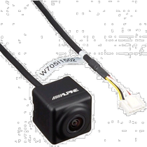 Renault (Alpine) 80 series Toyota special rear view camera set (black)