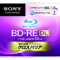 (Direct mail from Japan) Sony BD-RE rewritable disc single-sided 2-layer 50GB 2x speed