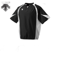 Japan direct mail DESCENTE mens short-sleeved windbreaker baseball uniform competition style shirt Shaka Shaka ski slope