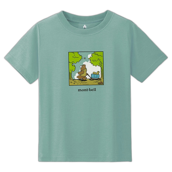 
Montbell Montbell Children's cartoon pattern round neck short-sleeved T-shirt IV 160 111481