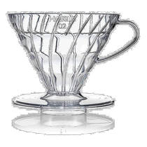 (Japan Direct Mail) HARIO Glass King Coffee Filter V60 02 Transparent 1-4 Cups Manual Filter VDR -