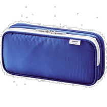 (Direct mail from Japan) lihit lab stationery box double pen box large blue A7661-8 durable