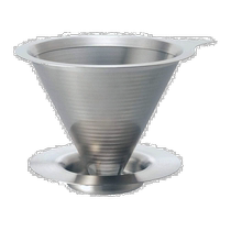 (Japan direct mail) Calio double net metal coffee filter cup stainless steel silver color Double Mes