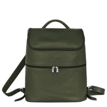 Japanese errand running Longchamp le flone ​​backpack khaki L1617021A23 cowhide