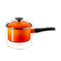 (Direct mail from Japan) le creuset cool color soup pot enamel pot EOS single handle saucepan orange 16cm