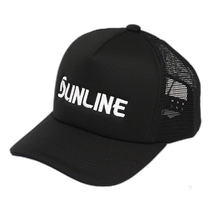 Japan Direct Mail Sunline Hat Logo Mesh Hat CP-3822 Free Black