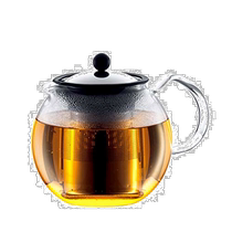 (日本直邮)BODUM ASSAM系列玻璃茶壶 带滤茶器1L1801-16