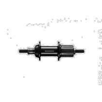 (Japan Direct Mail) SHIMANO Jubilee Bike Front Flower Drum 32H Nut Type OLD:135mm Black