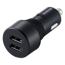 (Direct mail from Japan) Elecom Car USB Charger Plug 24W Black EC-DC06BK