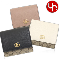 Self-operated GUCCI womens special edition Petit GG Monogram Supreme canvas leather wallet 5