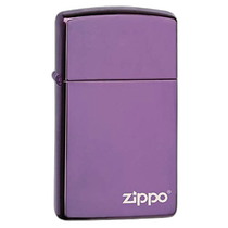 (Direct mail from Japan) ZIPPO lighter Abyss glossy purple LOGO decoration 28124ZL ZIPPO