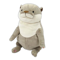 (Direct mail from Japan) SHINADA Cute and Soft Minase Plush Doll Gray M