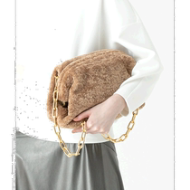 Japanese direct mail allureville womens imitation fur large clutch bag 2022 autumn and winter new style light touch