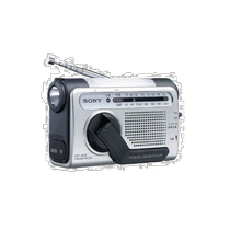 Sony Hand заряжающий FM AM Portable Radio Silver ICF-B03 s Band