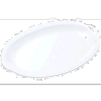 (Direct mail from Japan) Nagao Tsubame Sanjo resin dinner plate small white 30cm made in Japan No 36A