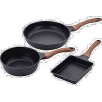 Heping FREIZ frying pan 20cm frying pan 26cm suitable for IH black wooden handle