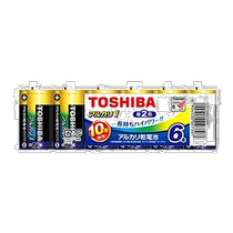 (日本直邮)TOSHIBA 碱性干电池 LR14AN 6MP AN(碱性1) 防灾用