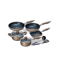 (Direct mail from Japan) Wahei Freiz Peace Wok I Set Champagne Color Easy to Clean at Home 13x19cm