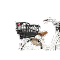 (Direct mail from Japan) OGK wearing rattan style sliding rear basket black bicycle