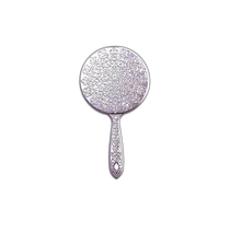 (Direct mail from Japan) Yamamura hand mirror pink glass mirror ABS plastic high-end atmosphere 121g