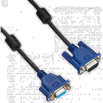 (Direct mail from Japan) Yilike monitor extension cable VGA male-VGA female with ferrite core 1 5m