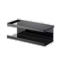 (Direct mail from Japan) Yamazaki Yamazaki telescopic storage rack above the sink bottle rack black W20 5D9H7