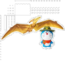 (Direct mail from Japan) TAKARA TOMY Nobita’s new dinosaur Doraemon Pteranodon model