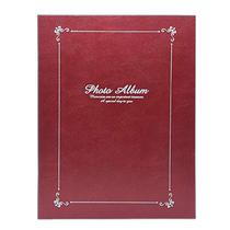 (Direct mail from Japan) FUJICOLOR retro imitation leather photo album A4 size red brown lined paper