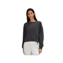 Japanese direct mail Japanese fashion LULULEMON Perfectly Oversized womens short crew neck shirt