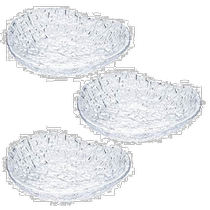 (Direct mail from Japan) Aderia glass dish 3-piece set diameter 12 height 3cm transparent Japanese