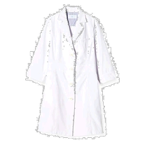 (Publipostage direct du Japon) Mizuno Mizuno Blouse médicale pour femmes Blanche Propre Hygiénique Simple Robe blanche