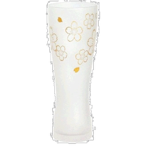 (Direct mail from Japan) Adelia Beer Mug Sakura Gold 415ml Made in Japan 6468 Large