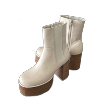 Japanese direct mail side zipper round toe boots EMODA boots short boots