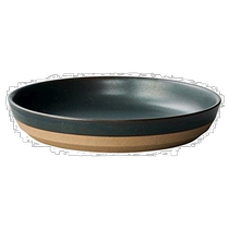 (Direct mail from Japan) KINTO kitchen utensils CLK 151 dinner plate deep style flat bottom texture 210mm black 295