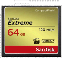 (日本直邮)闪迪 CF闪存卡存储卡64GB 至尊版Extreme大读速120MB