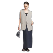 Japan direct mail BEAUTYYOUTH UNITED ARROWS womens collarless vest 16221265241