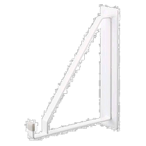 (Direct mail from Japan) Yamazaki Industrial Bathroom Magnetic Clothes Drying Rack Indoor Clothes Drying White 5XD18 5XH2