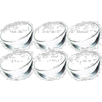 (Direct mail from Japan) ADERIA La-Loshell glass small bowl cold dish bowl 12x9cm 6 pieces H-3995