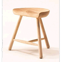 (Direct mail from Japan) Pearl Metal Pearl Metal Stool Natural Wood 530×400×H490mm N-