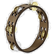 Self-operated｜MEINL Percussion hand bell walnut color ring gold and silver two-color bell