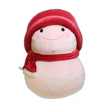 Japan Direct Mail (Japan Direct Mail) Shinada Plush Doll Fuwa Snowman LL Red YDC-0