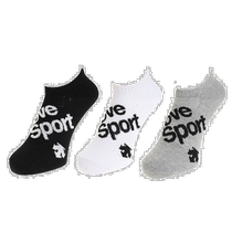 Japanese errand running DESCENTE mens right angle 3 pairs of ankle socks DMAPJB42 BK 24 black