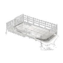 Japan direct mail Japan Yoshikawa stainless steel space-saving dishwashing auxiliary storage rack widened drain rack