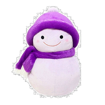 Japan Direct Mail (Japan Direct Mail) Poupée en peluche Shinada Fuwa Bonhomme de neige M Violet YDC-028