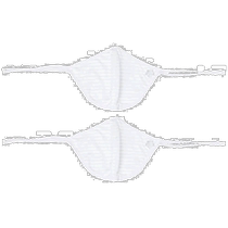 (Direct mail from Japan) Descente Amazon limited edition sports masks 2 pieces breathable and washable WH L size