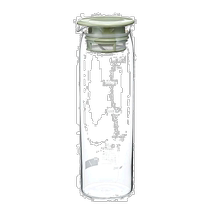 (Direct mail from Japan) HARIO Glass King cold water teapot 1000ml smoke green heat-resistant glass made in Japan MD-1