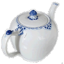 Japan direct mail RoyalCopenhagen Royal Copenhagen Princess Blue series ceramic teapot 1000ml