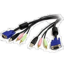 (Direct mail from Japan) Startech comVGA cable USB VGA all-in-one KVM data cable audio compatible 1