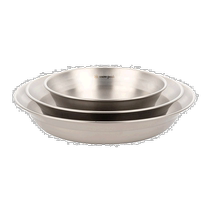 Snowpeak stainless steel tableware set silver family camping outdoor shoulder bag cookware dinner plate equipment