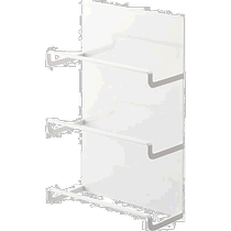 (Direct mail from Japan) Yamazaki Industrial Magnet Plastic Wrap Rack 3 Sections TOWER White 4939